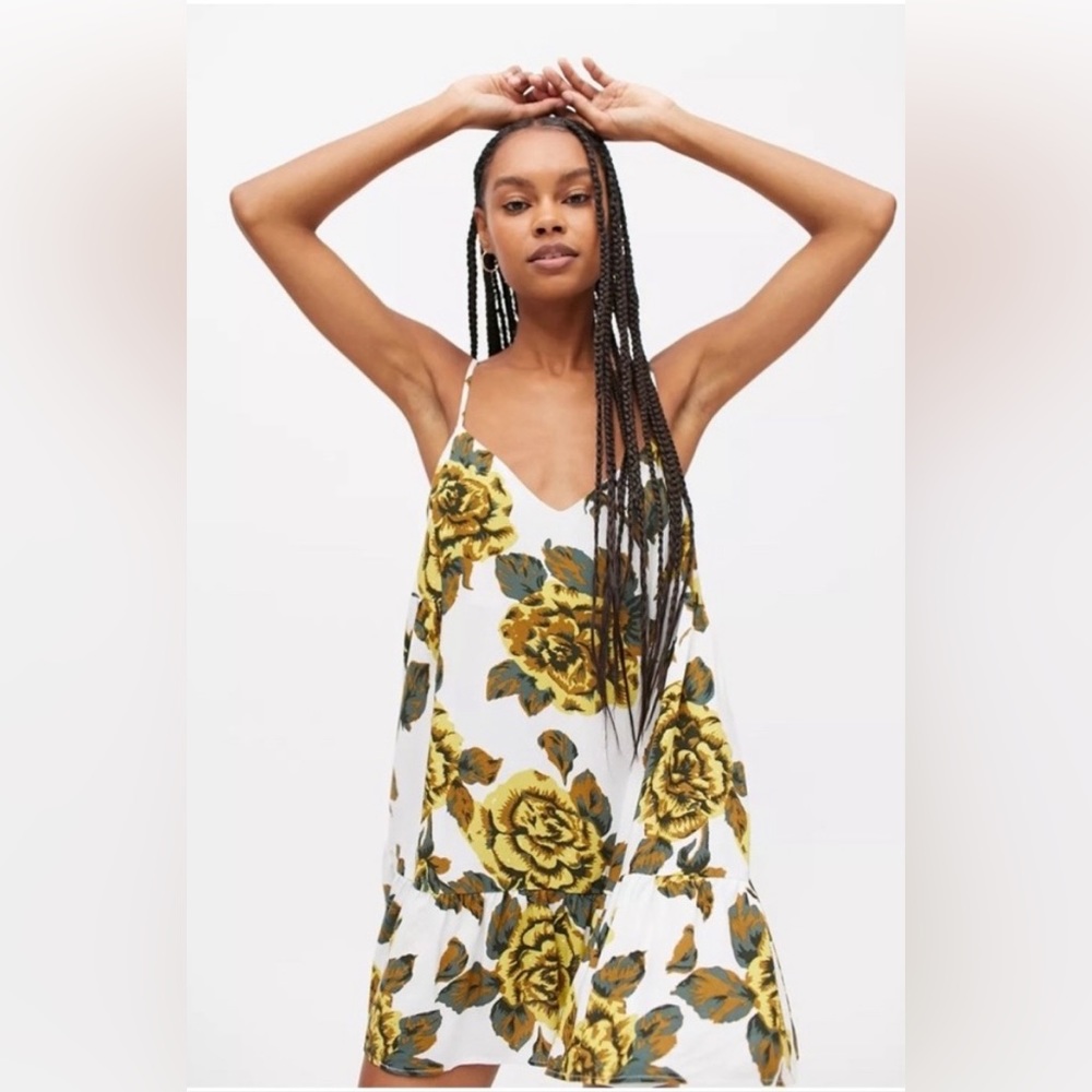 UO Floral Mini Frock Dress